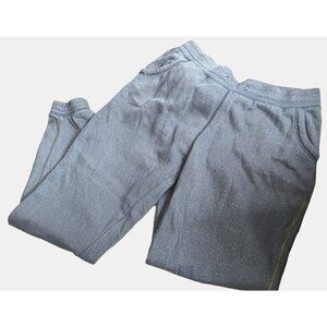 Metallic Grey Sweatpant Jogger Pants with Pockets Sz Large by BKE Lounge